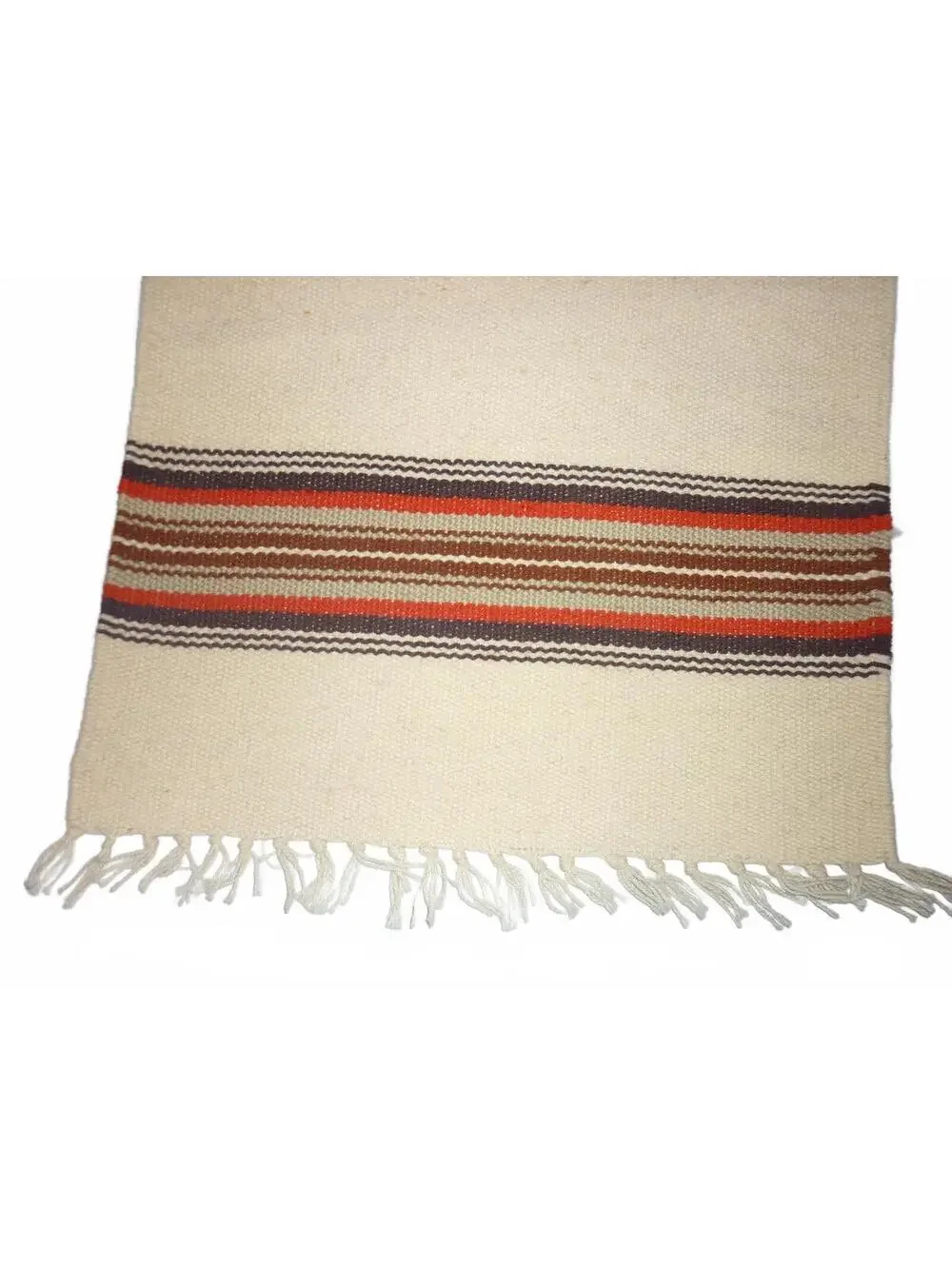 Vintage Ortega Chimayo‎ Handwoven Small Runner Wool Rug 14x31